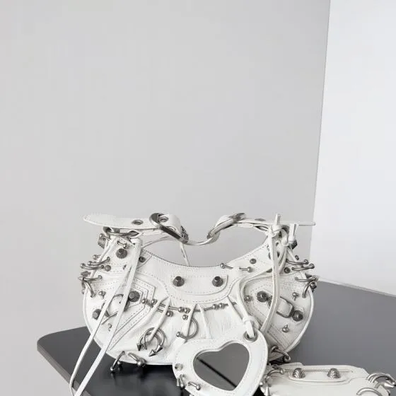 Balenciaga Le Cagole White 26x14cm shoulder bag 1 1 Replica