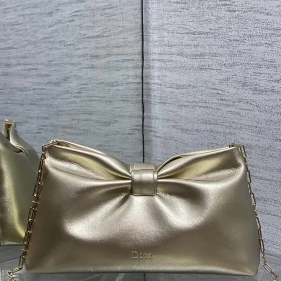 Dior Metallic gold shoulder Top Quality Replica