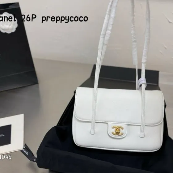 Chanel White shoulder Top Quality Replica