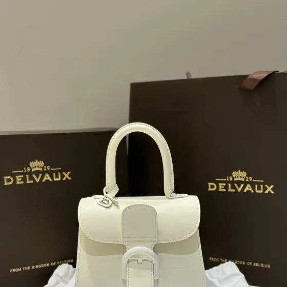 Delvaux Brillant Snow White mini top handle Top Quality Replica