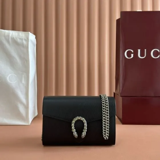 Gucci Dionysus Black 20 13 5 4cm shoulder Top Quality Replica