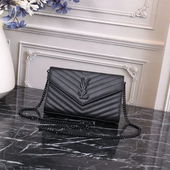 YSL LouLou Black 22x15x6cm crossbody — 1:1 Replica