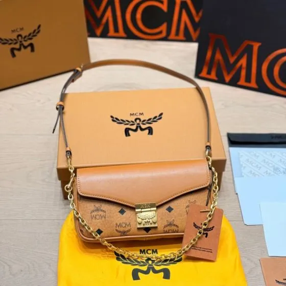 MCM Monogram 25x18x10cm shoulder bag 1 1 Replica