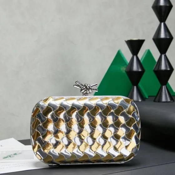 Bottega Veneta Gold shoulder bag Top Quality Replica