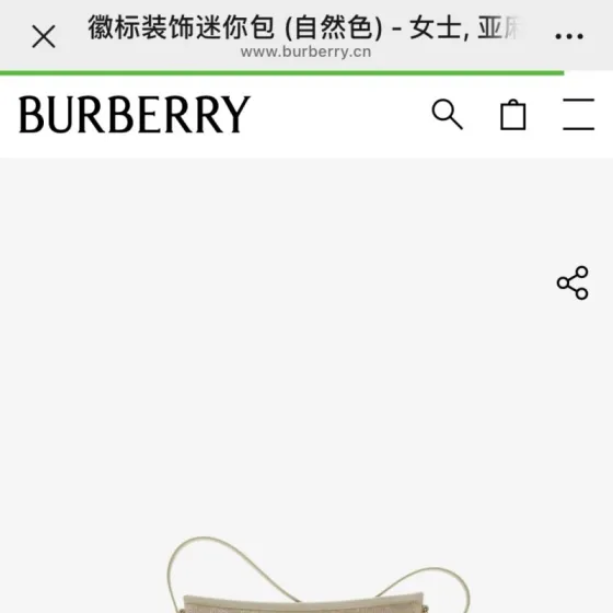 Burberry Beige 18x12cm shoulder bag AAA Quality Replica