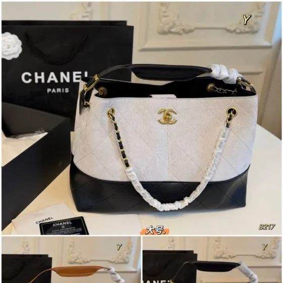 Chanel Black and White large shoulder Top Quality Replica