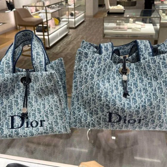 Dior Blue Oblique jacquard tote — 1:1 Replica