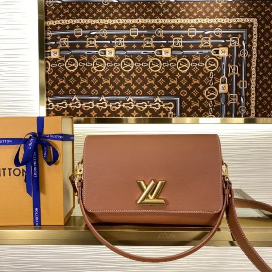 Louis Vuitton Soft Twist Brown shoulder AAA Quality Replica