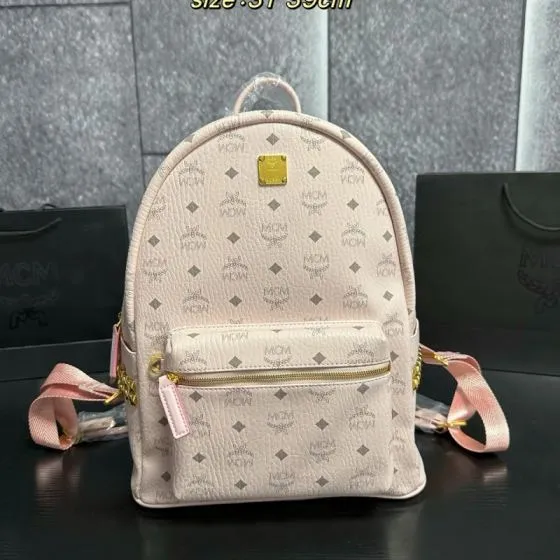 MCM Stark Monogram 31 39cm backpack Top Quality Replica