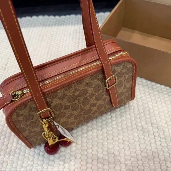 Coach Brown shoulder bag Premium Replica