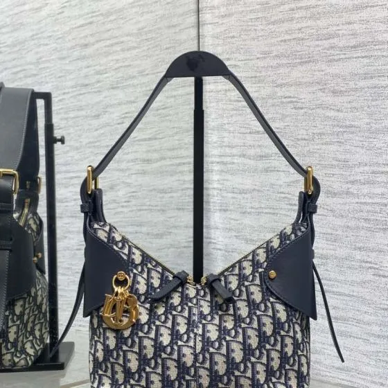Dior Saddle Blue Oblique Jacquard shoulder Premium Replica