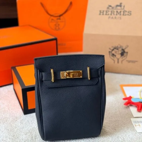 Hermes Kelly Ado Black crossbody Premium Replica