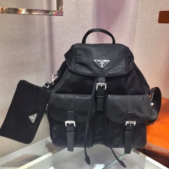 Prada Nylon black 32x30x15cm backpack 1 1 Replica