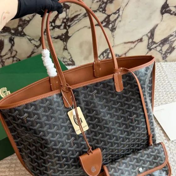 Goyard Brown shoulder bag 1 1 Replica