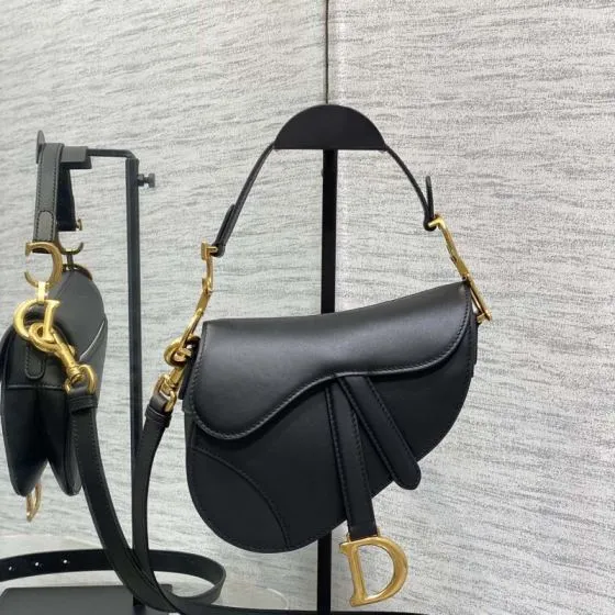 Dior Saddle Black shoulder Top Quality Replica