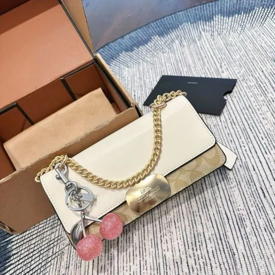 Coach Beige shoulder bag Premium Replica