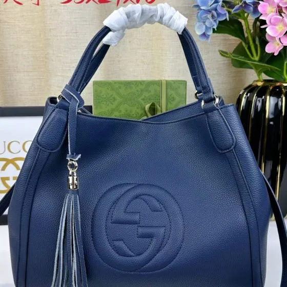 Gucci Soho Blue 35x29x16cm shoulder AAA Quality Replica