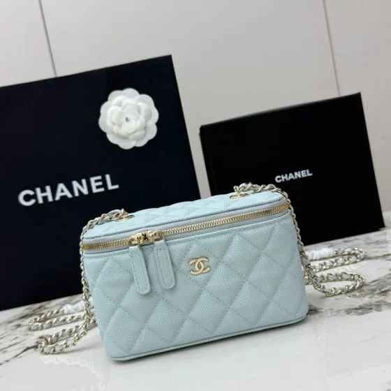 Chanel Light Blue mini crossbody AAA Quality Replica