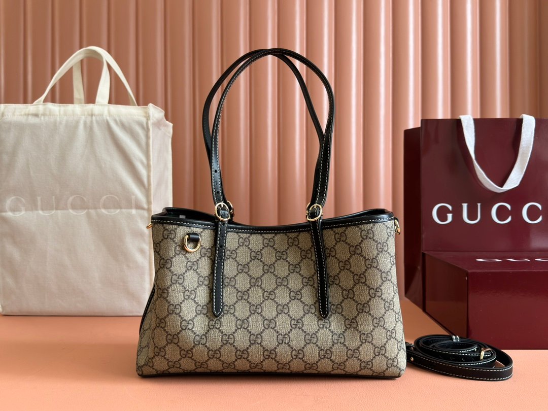 Gucci Ophidia GG Supreme Beige Ebony tote everyday