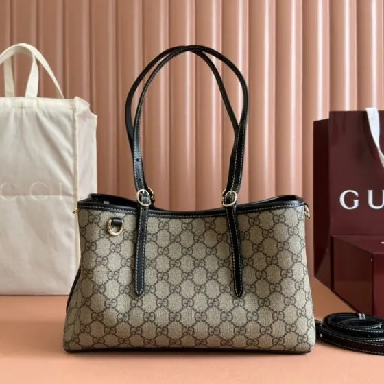 Gucci Ophidia GG Supreme Beige Ebony tote AAA Quality Replica