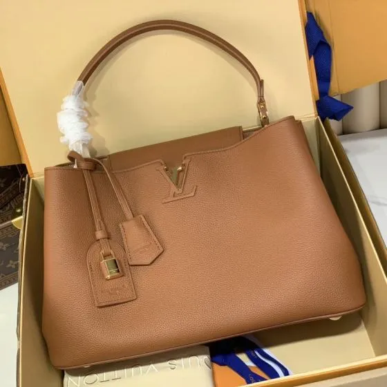 Louis Vuitton Capucines Brown tote Premium Replica