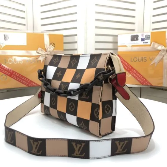Louis Vuitton Monogram checkered multicolor W25H20D5 crossbody Premium Replica