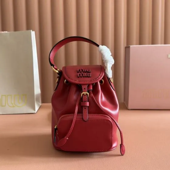 Miu Miu Red 18x12cm shoulder bag 1 1 Replica