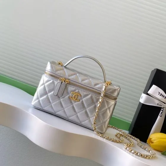 Chanel Silver crossbody Premium Replica