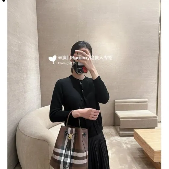Burberry Brown 25x18x10cm shoulder bag Top Quality Replica