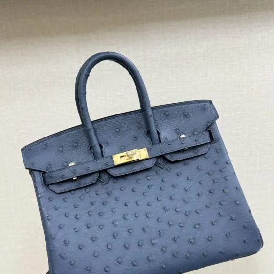 Hermes Birkin 25 Blue 25cm everyday — Top Quality Replica