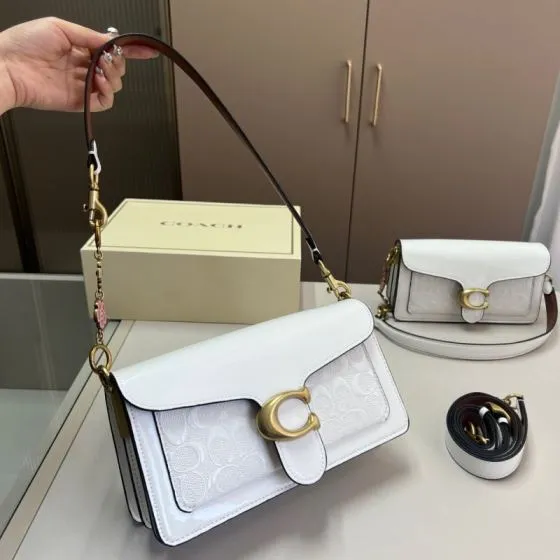 Coach White 25x18x10cm shoulder bag Premium Replica