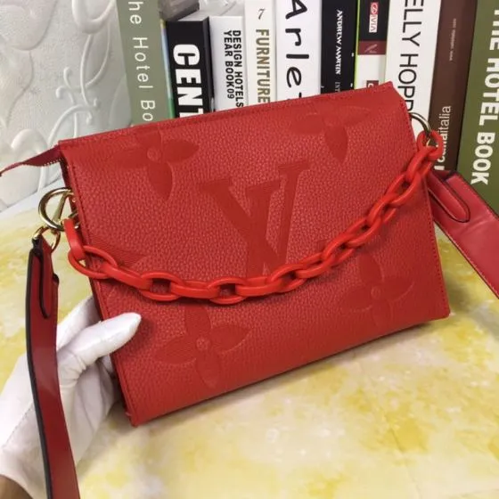 Louis Vuitton M47542 Red Monogram Empreinte 25x20x5cm shoulder Premium Replica