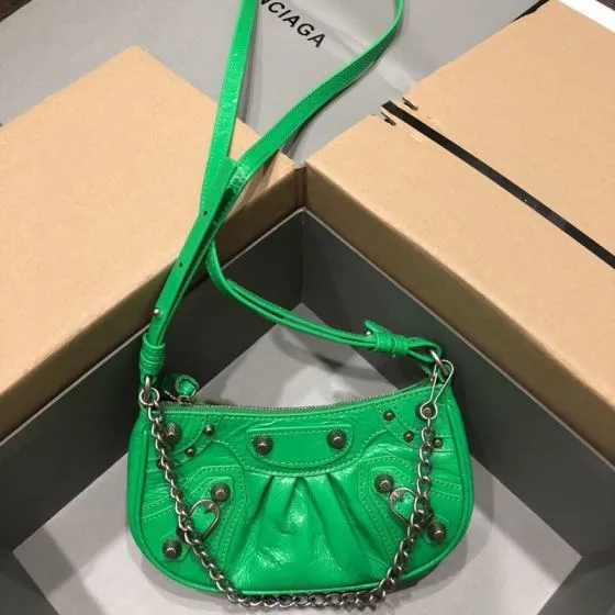 Balenciaga Green shoulder bag Top Quality Replica