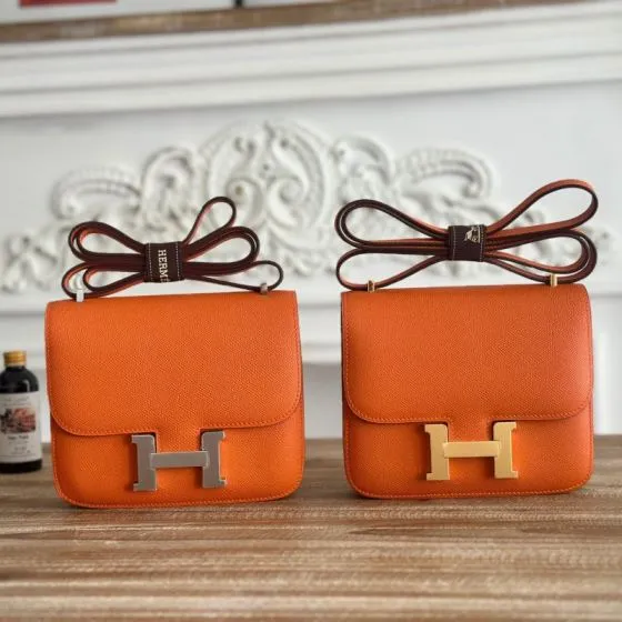 Hermes Constance Orange crossbody — Premium Replica