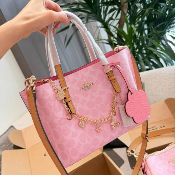 Coach Pink shoulder bag AAA Quality Replica