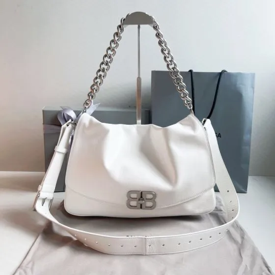 Balenciaga White 40x30x16cm shoulder bag Top Quality Replica