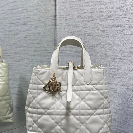 Dior Lady White tote Premium Replica