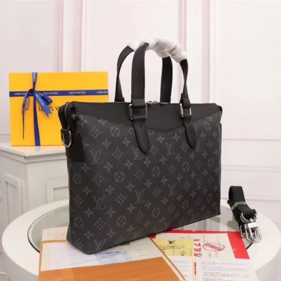 Louis Vuitton Eclipse Monogram Black 33x30x10cm work AAA Quality Replica
