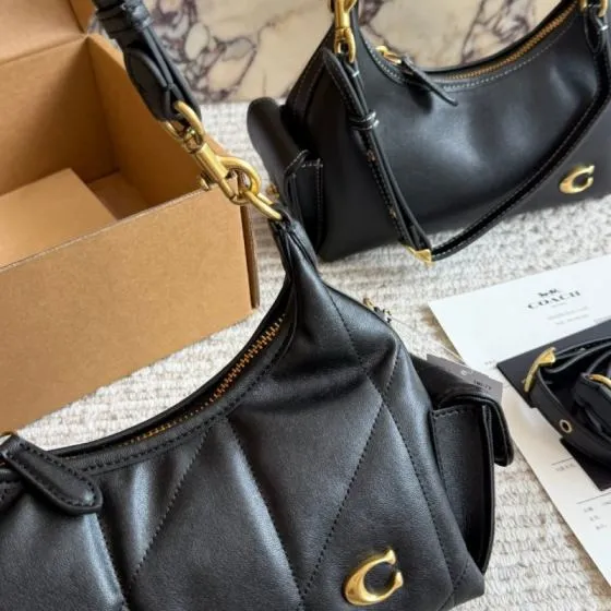Coach Black 25x18x10cm shoulder bag 1 1 Replica