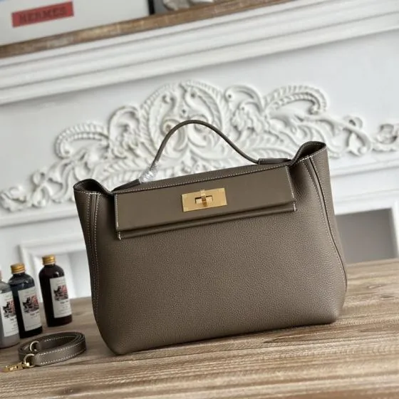 Hermes 2424 Taupe shoulder — AAA Quality Replica