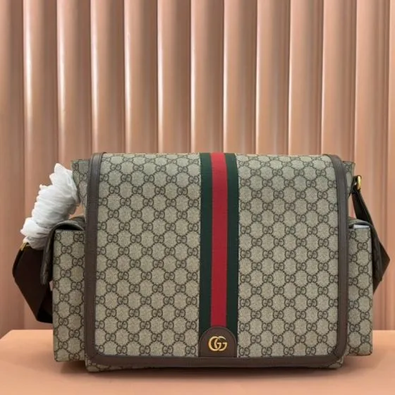 Gucci 819287 Beige Ebony GG Supreme shoulder Premium Replica