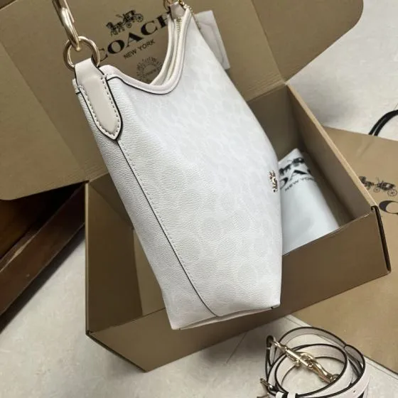 Coach White shoulder bag AAA Quality Replica