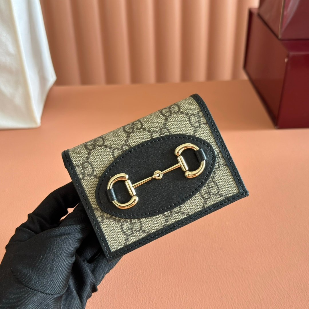 Gucci 1955 Horsebit Beige Ebony GG Supreme with Black leather trim everyday