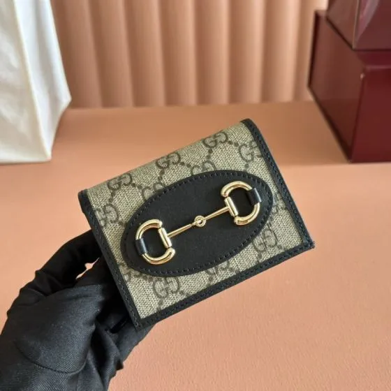 Gucci 1955 Horsebit Beige Ebony GG Supreme with Black leather trim everyday — AAA Quality Replica