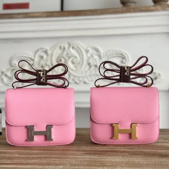 Hermes Constance Pink shoulder — 1:1 Replica