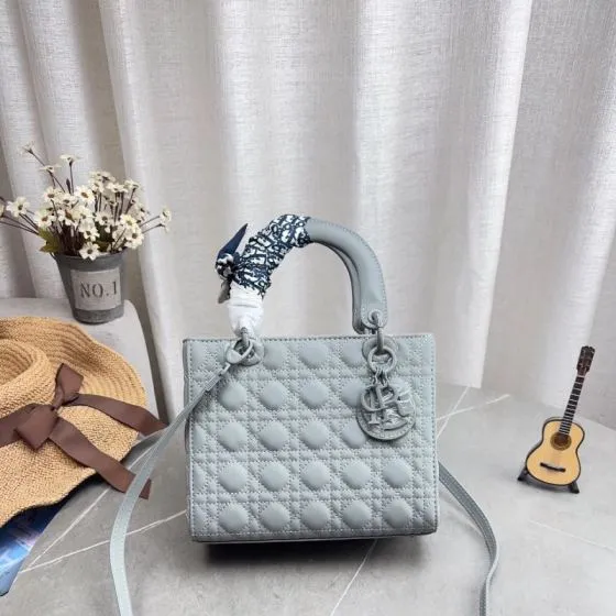 Dior Lady Light Blue crossbody AAA Quality Replica