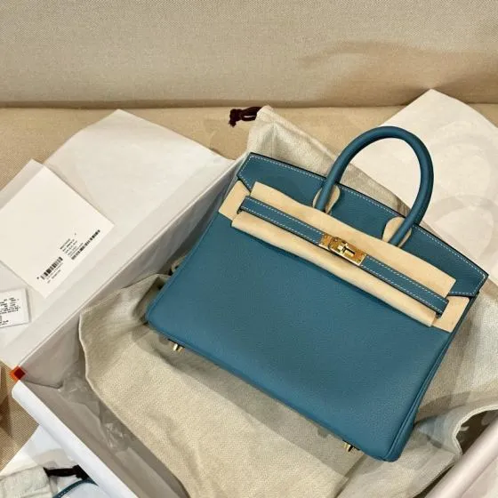 Hermes Birkin Blue handbag — Premium Replica
