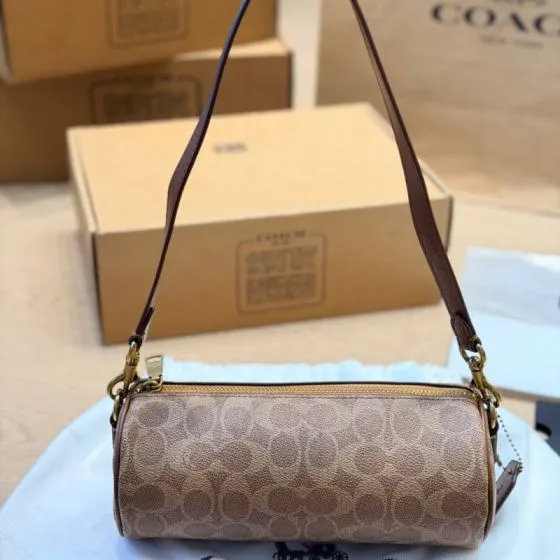 Coach Brown 25x18x10cm shoulder bag 1 1 Replica