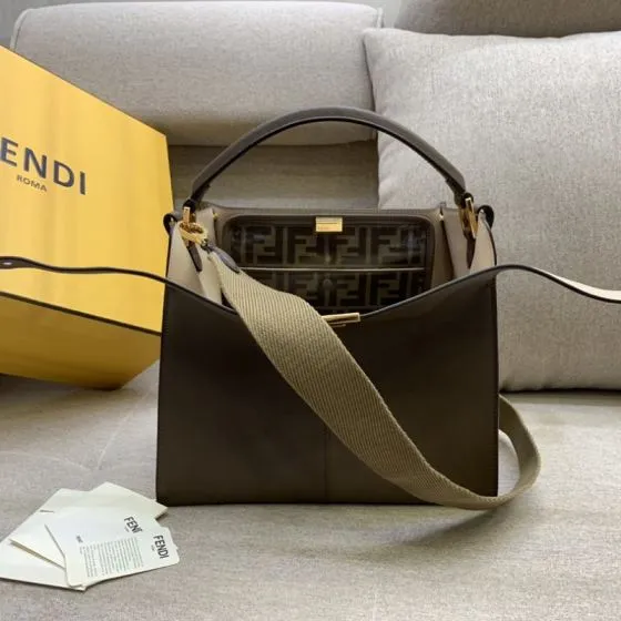 Fendi Peekaboo Monogram 33x22x14cm shoulder bag AAA Quality Replica