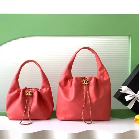 Chanel Coral Pink shoulder Premium Replica